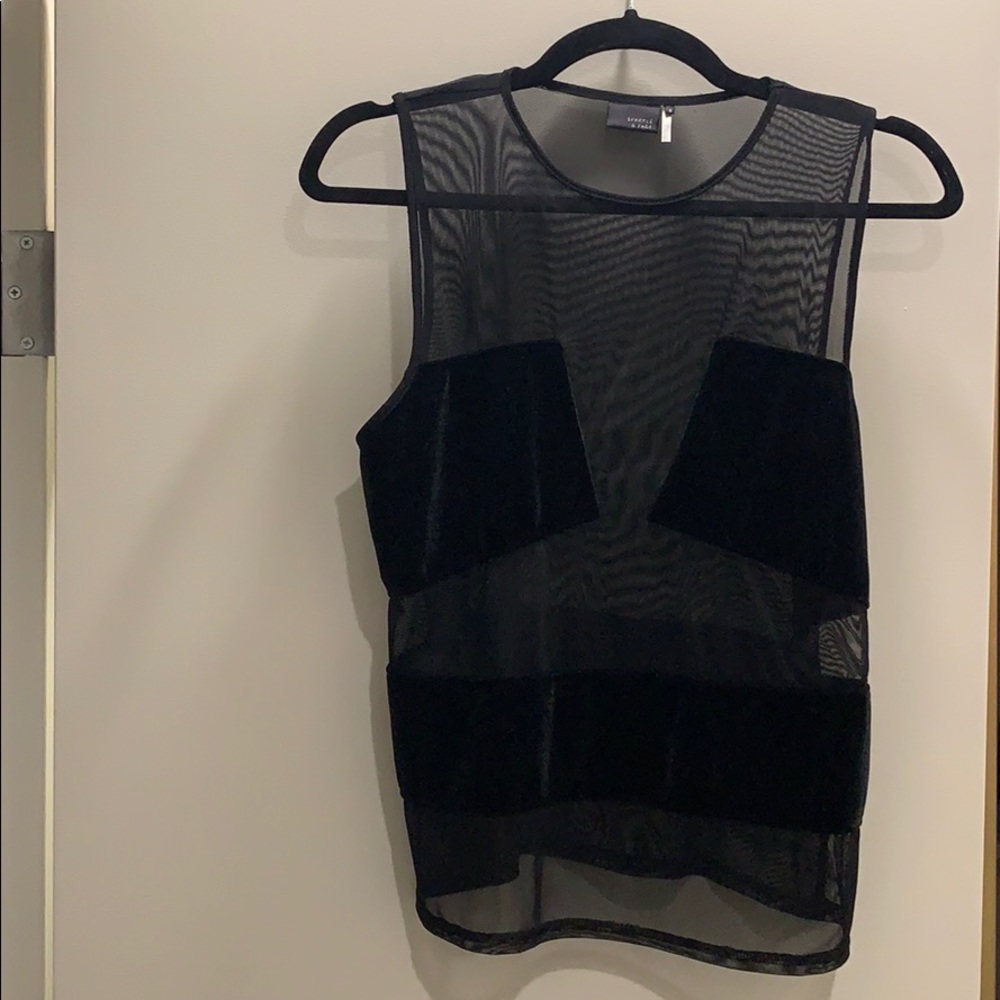Velvet block shirt NWOT